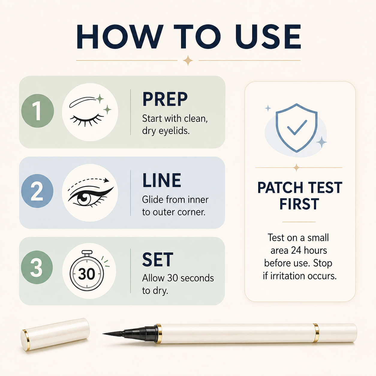 Waterproof Long Lasting Precision Eyeliner Pen