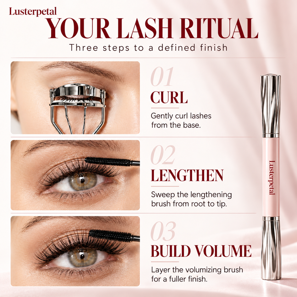 Dual-Ended 2-in-1 Glycerin-Infused Mascara