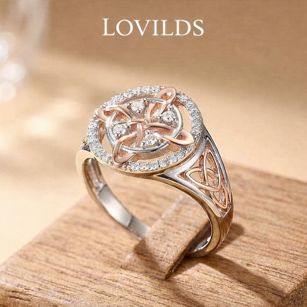 LOVILDS New Elegant Two-Tone Knot Ring – Perfect Gift | 50% Off🎁