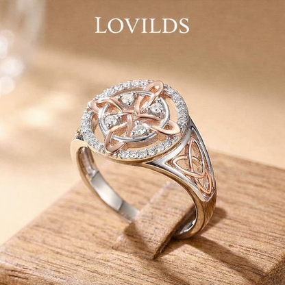 LOVILDS New Elegant Two-Tone Knot Ring – Perfect Gift | 50% Off🎁