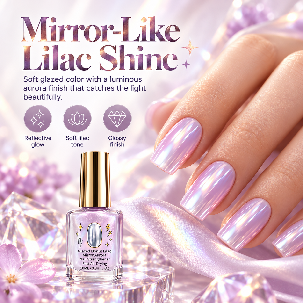 Mirror-like lilac shine feature image