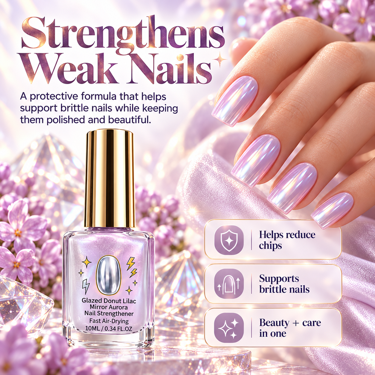 Strengthens weak nails feature image