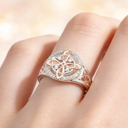 LOVILDS New Elegant Two-Tone Knot Ring – Perfect Gift | 50% Off🎁