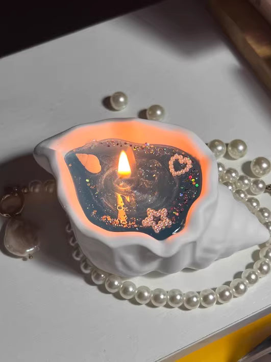 Seashell scented candle, creative seashell gift