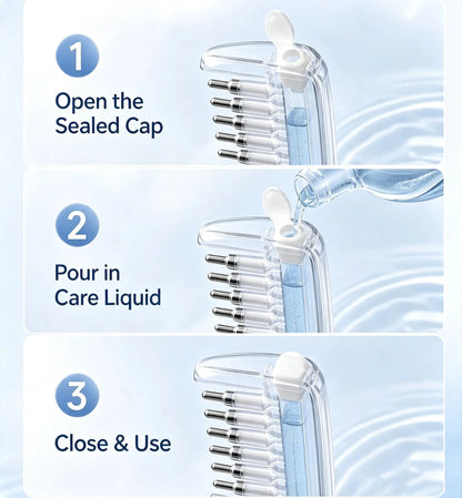 Refillable Scalp Liquid Applicator Massage Comb for Hair Root Oil Care
