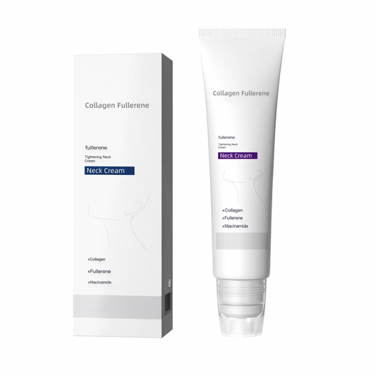 Roller Massage Neck Cream 🧴 Collagen & Hyaluronic Acid | Firms Neck, Reduces Wrinkles & Double Chin
