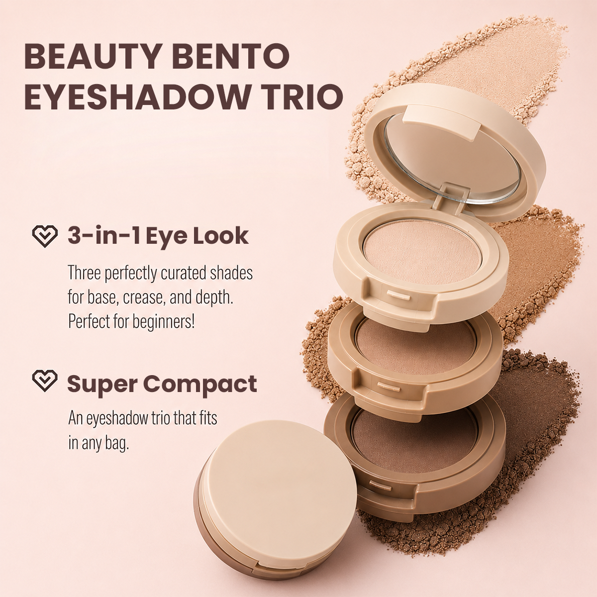 3-in-1 Stackable Eyeshadow Trio
