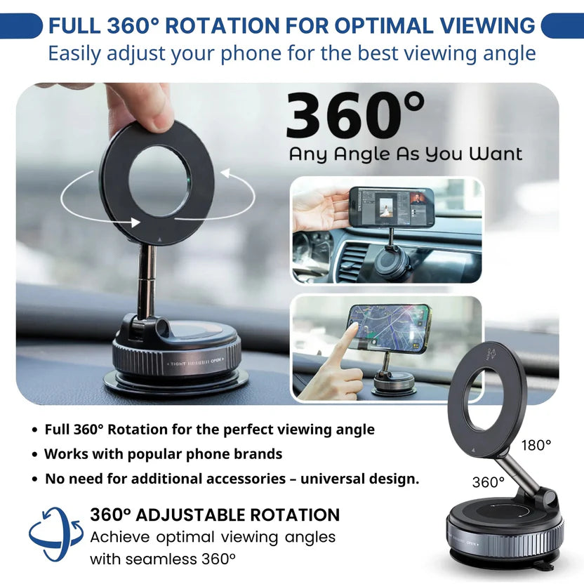 🚗 Universal Magnetic Car Phone Mount Holder 📱—No slips, no distractions