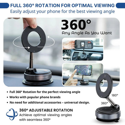 🚗 Universal Magnetic Car Phone Mount Holder 📱—No slips, no distractions