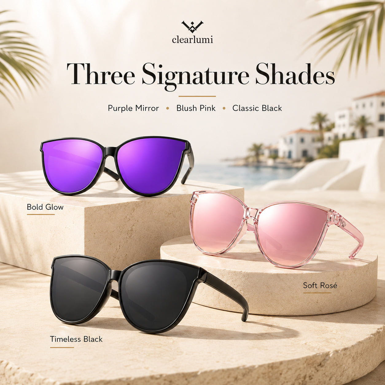 Polarized Cat-Eye Sunglasses with UV400 Protection