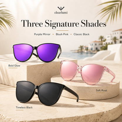 Polarized Cat-Eye Sunglasses with UV400 Protection
