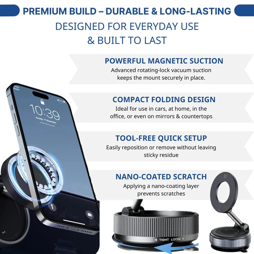 🚗 Universal Magnetic Car Phone Mount Holder 📱—No slips, no distractions
