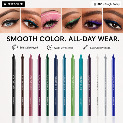 14-Pack Eyeliner Pencil Waterproof Colored Paste Liners