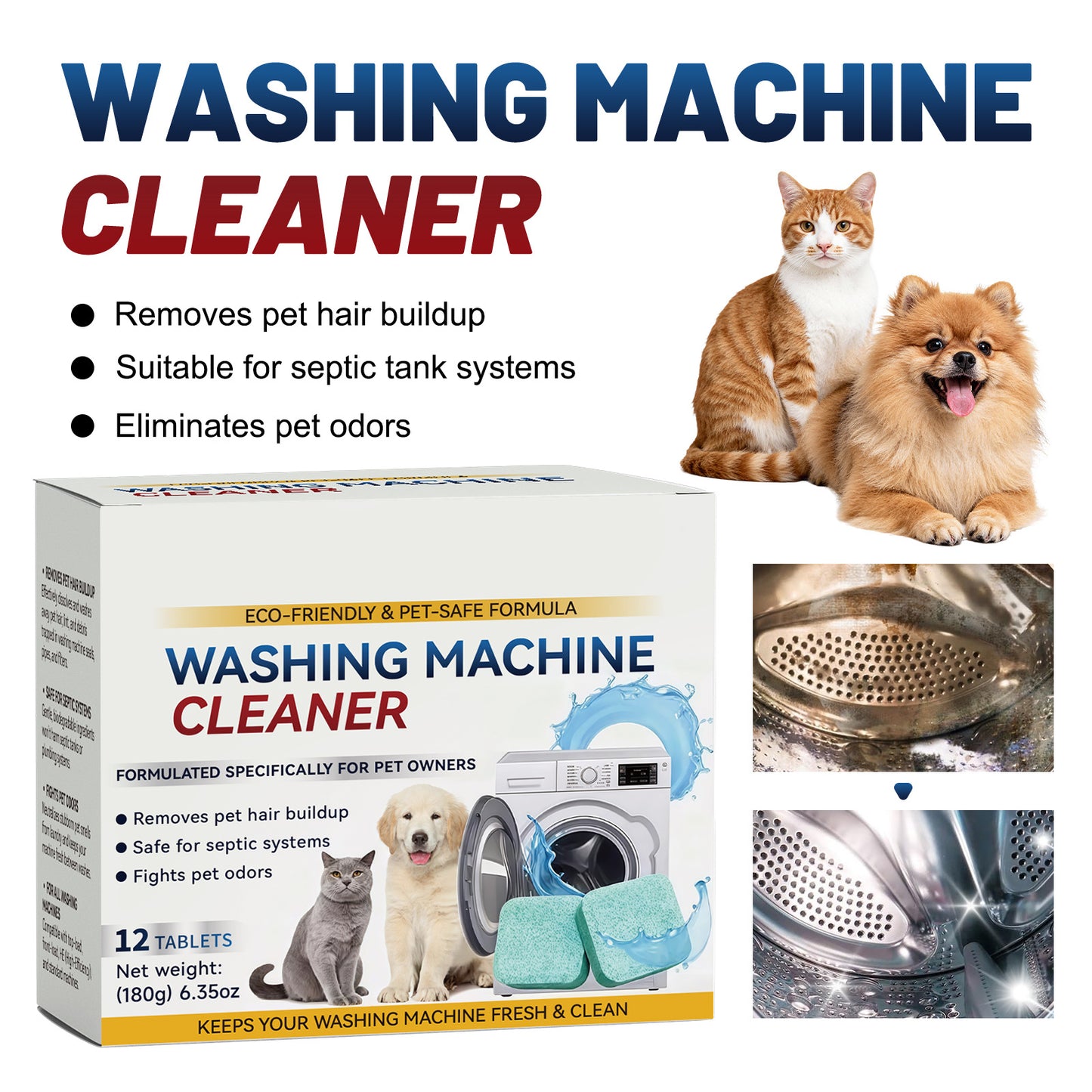 Pet Owner Washing Machine Cleaner Tablets
