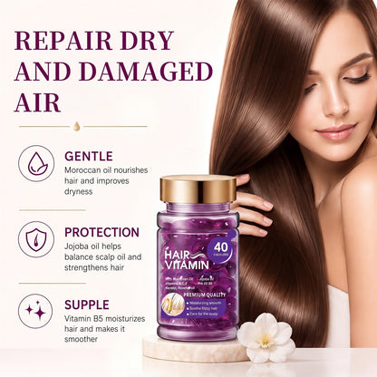Violet & Argan Oil Hair Vitamin Capsules for Colored Permed Hair
