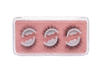 🌺Glue-Free Self-Adhesive Lashes – 3-Second, Natural & Reusable