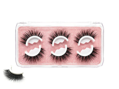 🌺Glue-Free Self-Adhesive Lashes – 3-Second, Natural & Reusable