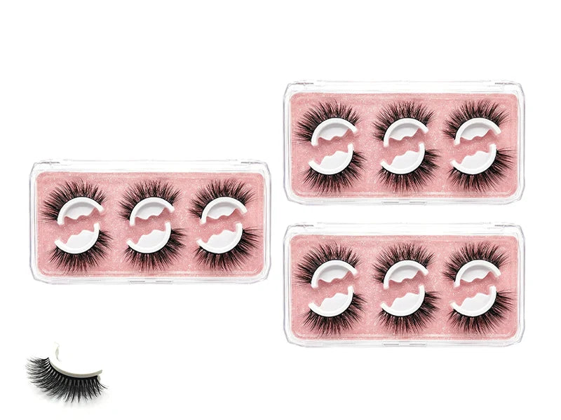 🌺Glue-Free Self-Adhesive Lashes – 3-Second, Natural & Reusable