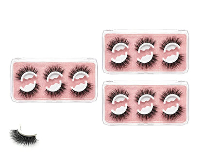 🌺Glue-Free Self-Adhesive Lashes – 3-Second, Natural & Reusable