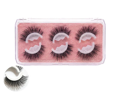 🌺Glue-Free Self-Adhesive Lashes – 3-Second, Natural & Reusable