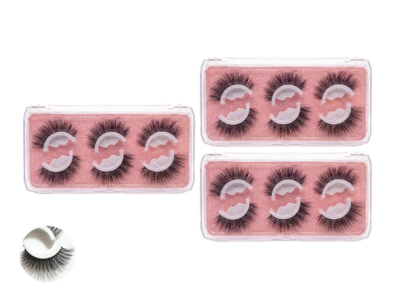 🌺Glue-Free Self-Adhesive Lashes – 3-Second, Natural & Reusable