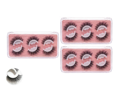 🌺Glue-Free Self-Adhesive Lashes – 3-Second, Natural & Reusable