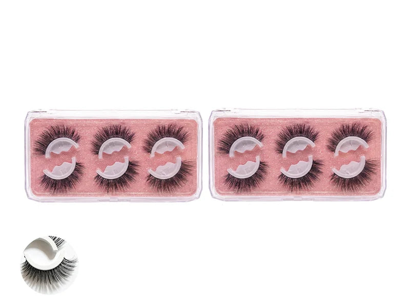 🌺Glue-Free Self-Adhesive Lashes – 3-Second, Natural & Reusable