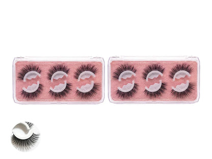 🌺Glue-Free Self-Adhesive Lashes – 3-Second, Natural & Reusable