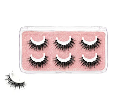 🌺Glue-Free Self-Adhesive Lashes – 3-Second, Natural & Reusable