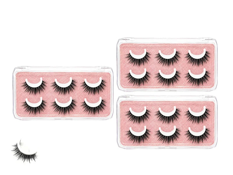 🌺Glue-Free Self-Adhesive Lashes – 3-Second, Natural & Reusable
