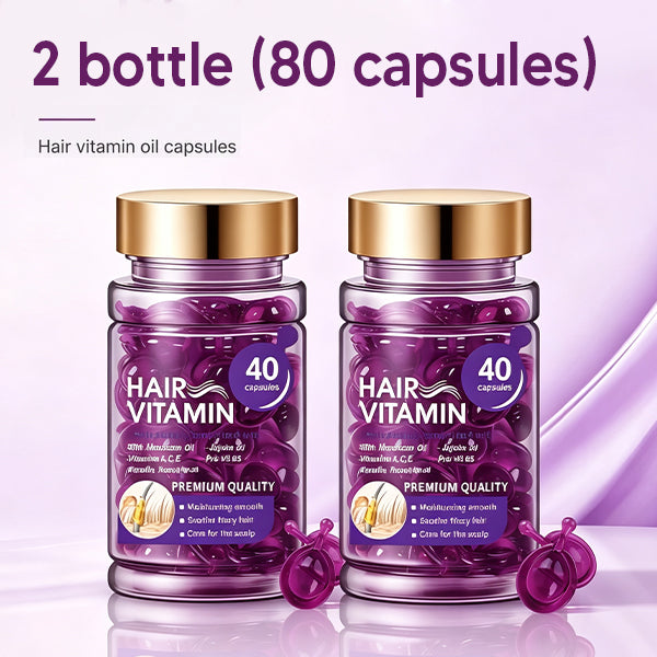 Violet & Argan Oil Hair Vitamin Capsules for Colored Permed Hair