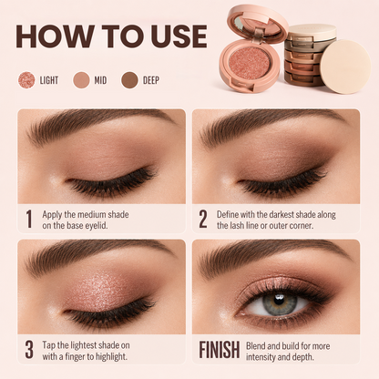 3-in-1 Stackable Eyeshadow Trio