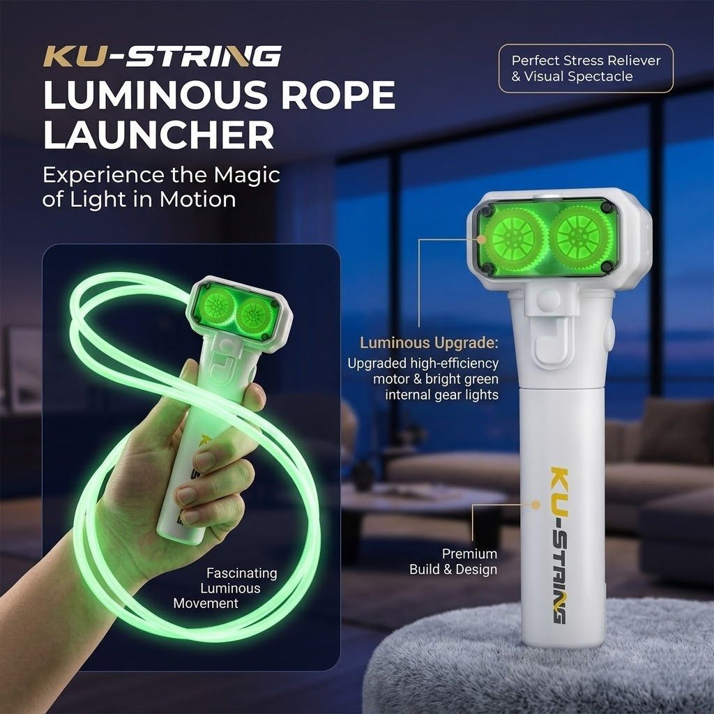 Luminous electric rope launcher