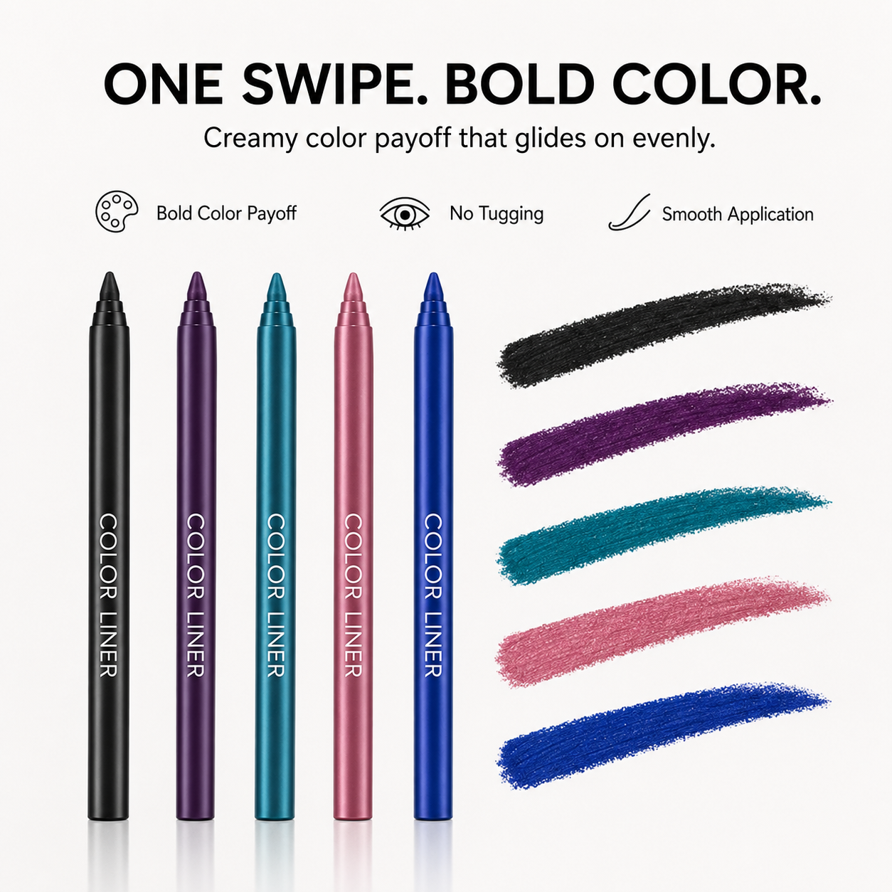 14-Pack Eyeliner Pencil Waterproof Colored Paste Liners