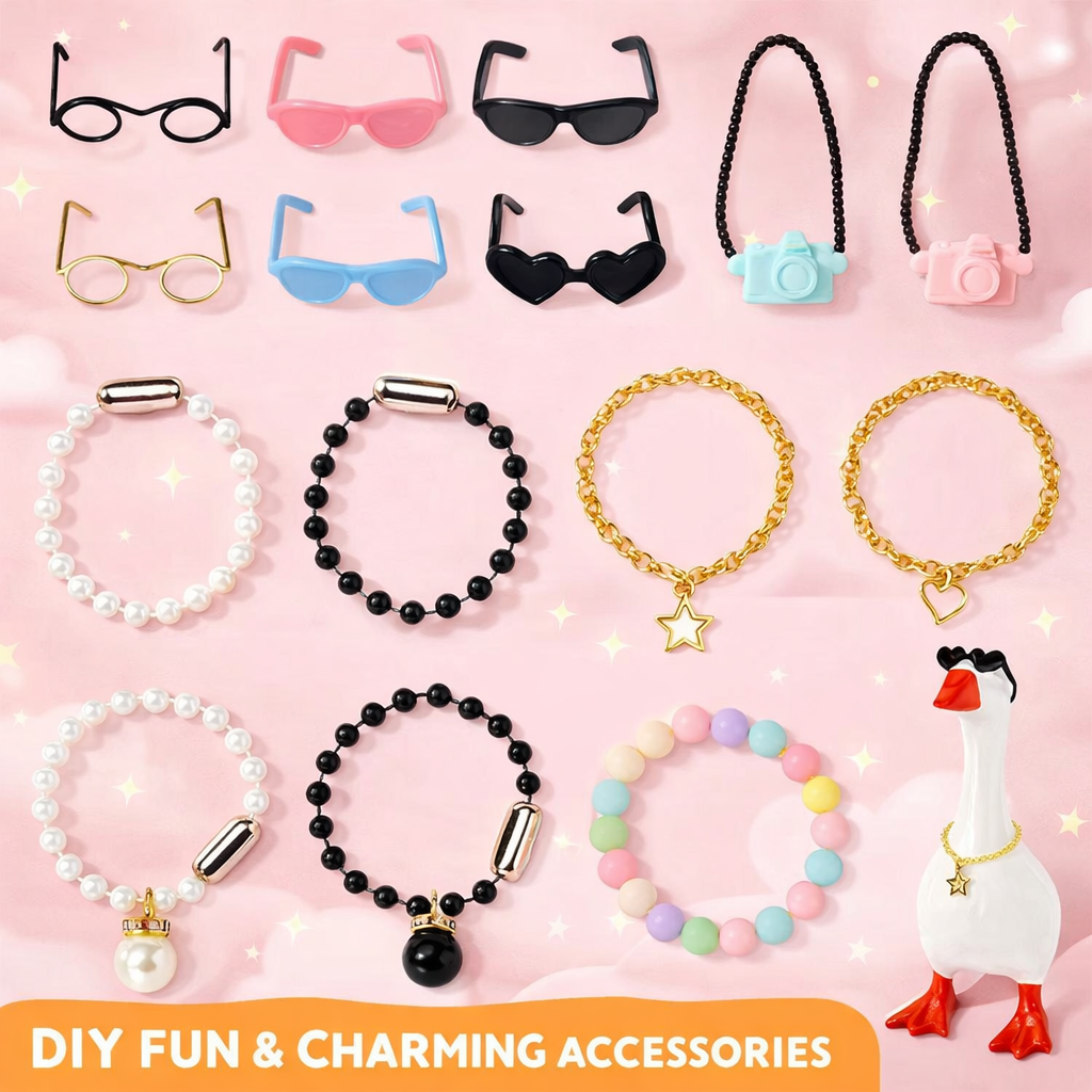 DIY Dress-Up Desk Goose — Magnetic Fun + DIY Decor Accessories💖