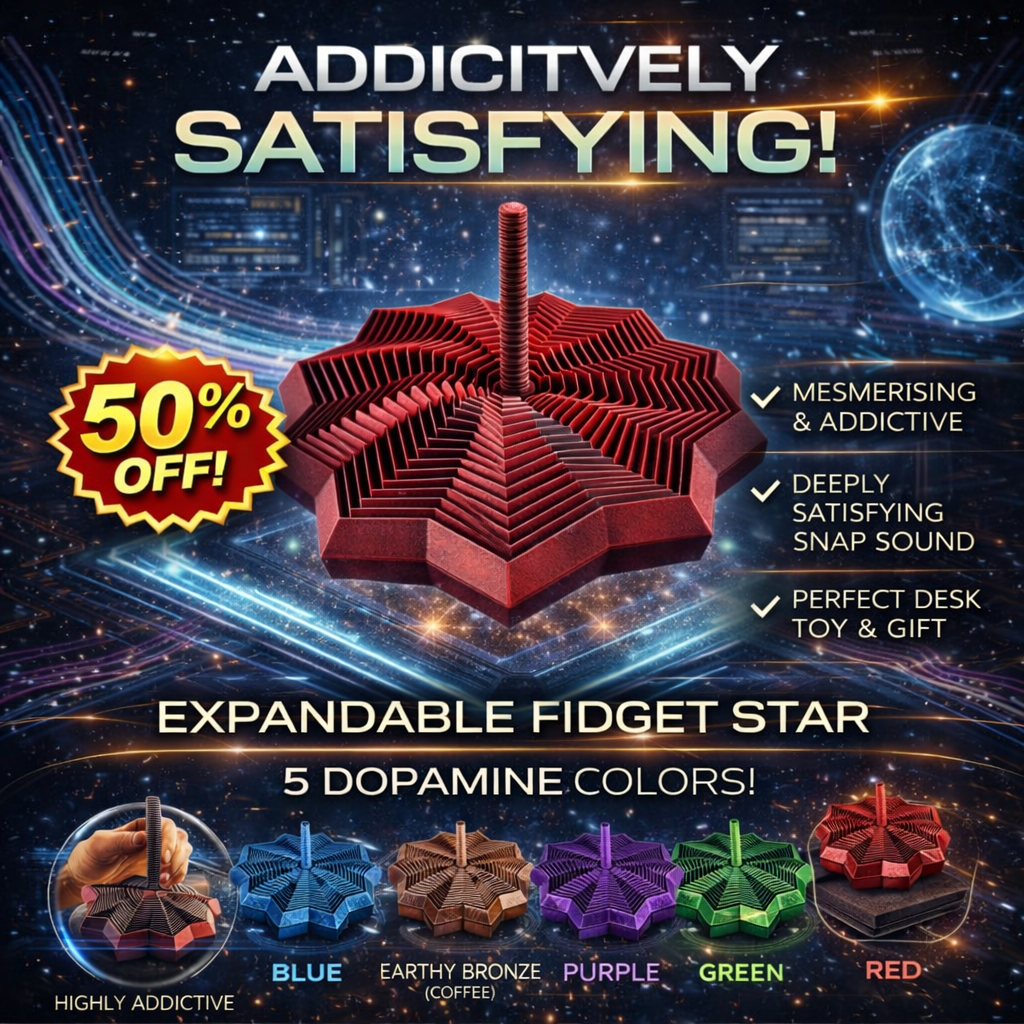 3D Printed Expanded Sensory Fidget Star – 50% OFF🔥