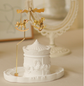 Carousel scented candles for bedroom and home use, long-lasting fragrance.