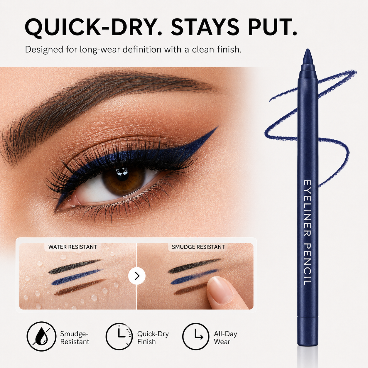 14-Pack Eyeliner Pencil Waterproof Colored Paste Liners