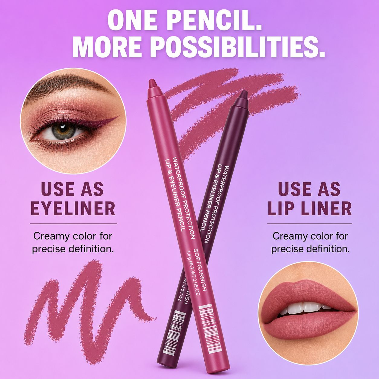 12-SHADE COLORED GEL EYELINER