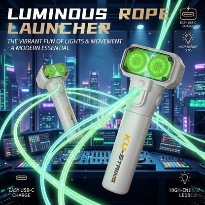Luminous electric rope launcher