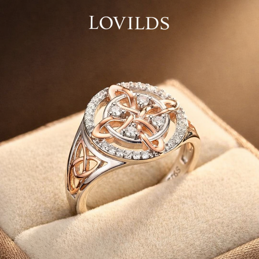 LOVILDS New Elegant Two-Tone Knot Ring – Perfect Gift | 50% Off🎁