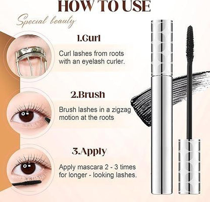 Steel Spiral Lash Mascara – Waterproof Quick-Drying Curling Formula 🔥