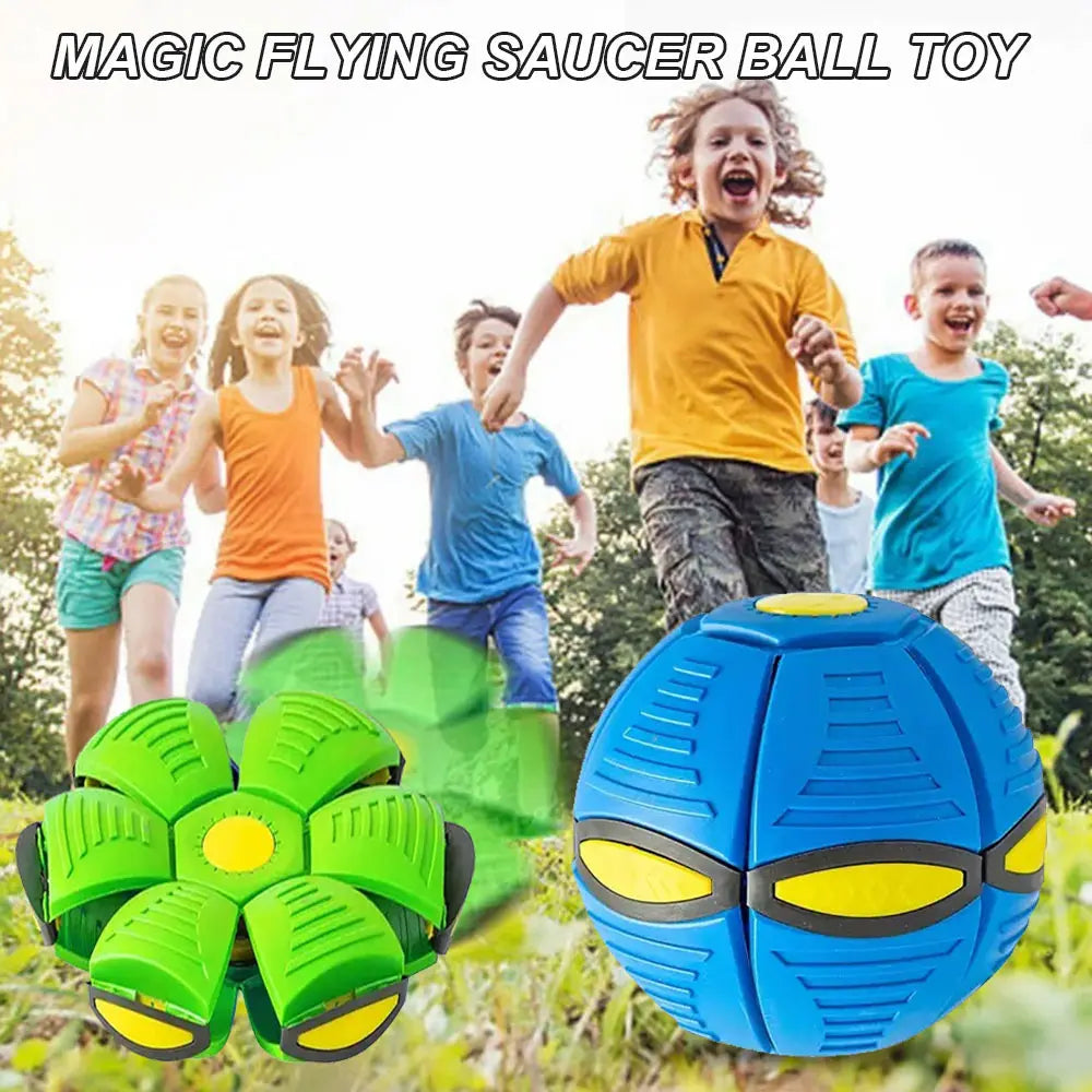 Deformable LED Flying Disc Ball: Parent-Child Interactive Toy