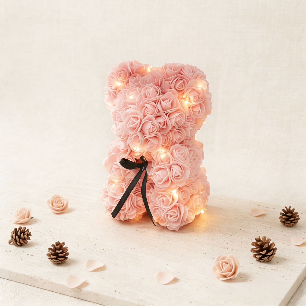 Rose Teddy Bear Romantic Gift For Her.