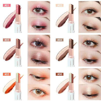 Waterproof Duochrome Shimmer Eyeshadow Stick, Long Lasting Glitter Eye Makeup