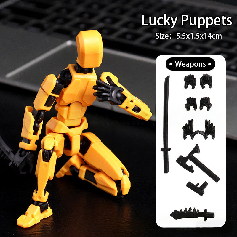 Magnetic antigravity multi-jointed movable doll toys