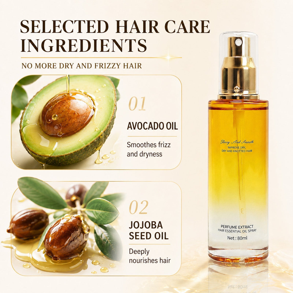 Leave-In Hair Essential Oil Spray