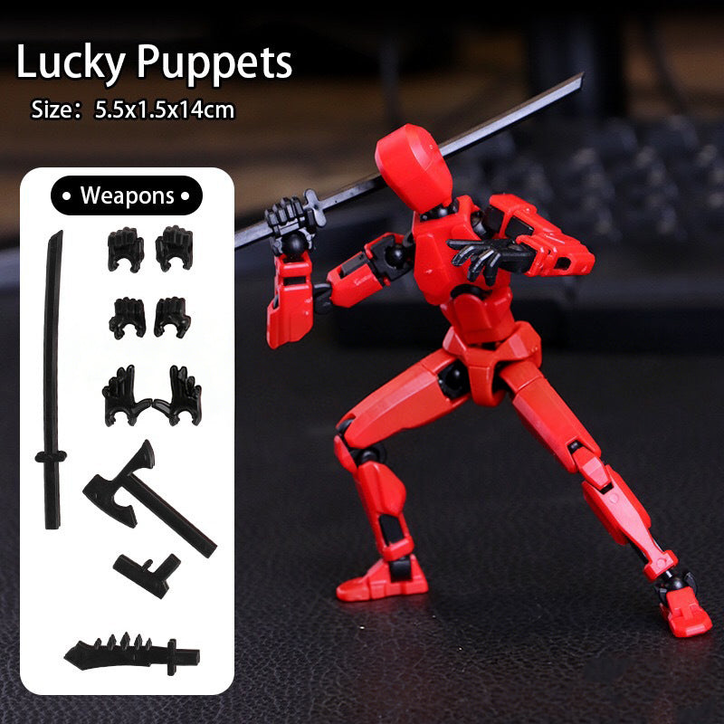 Magnetic antigravity multi-jointed movable doll toys