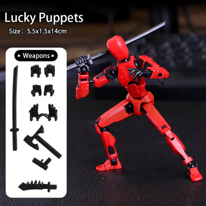 Magnetic antigravity multi-jointed movable doll toys