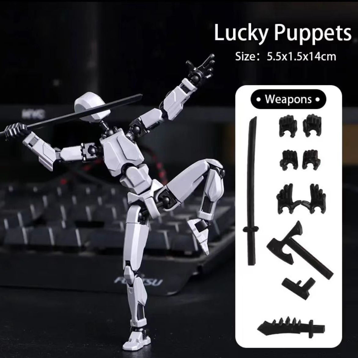 Magnetic antigravity multi-jointed movable doll toys